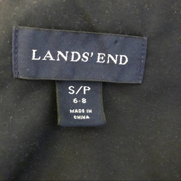 Lands’ End Navy Blue Light Rain Jacket Coat Women's Size Small - Picture 4 of 7